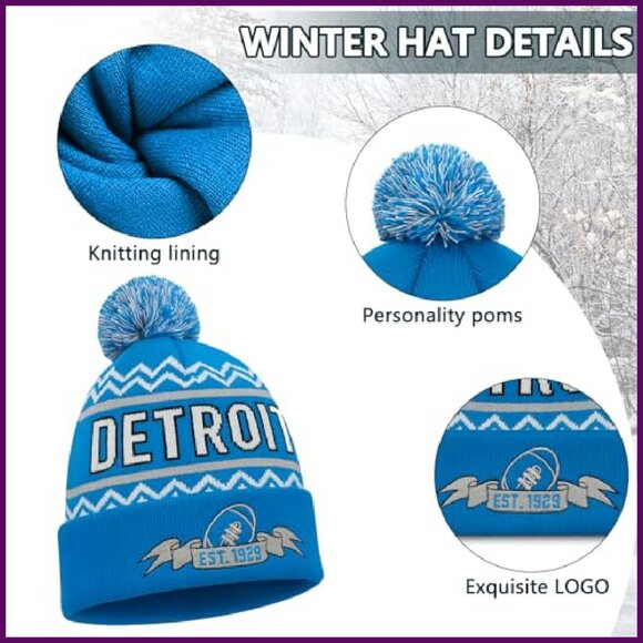 Winter Knit Beanie Hat with Touchscreen Gloves and Scarf Set main image 7